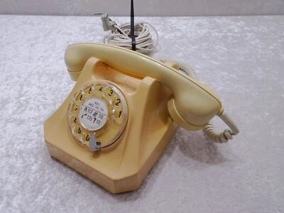 th5Mru - Midcentury Design Telefon mit Wählscheibe - Vintage um 1950/60 - Bild 1 von 4