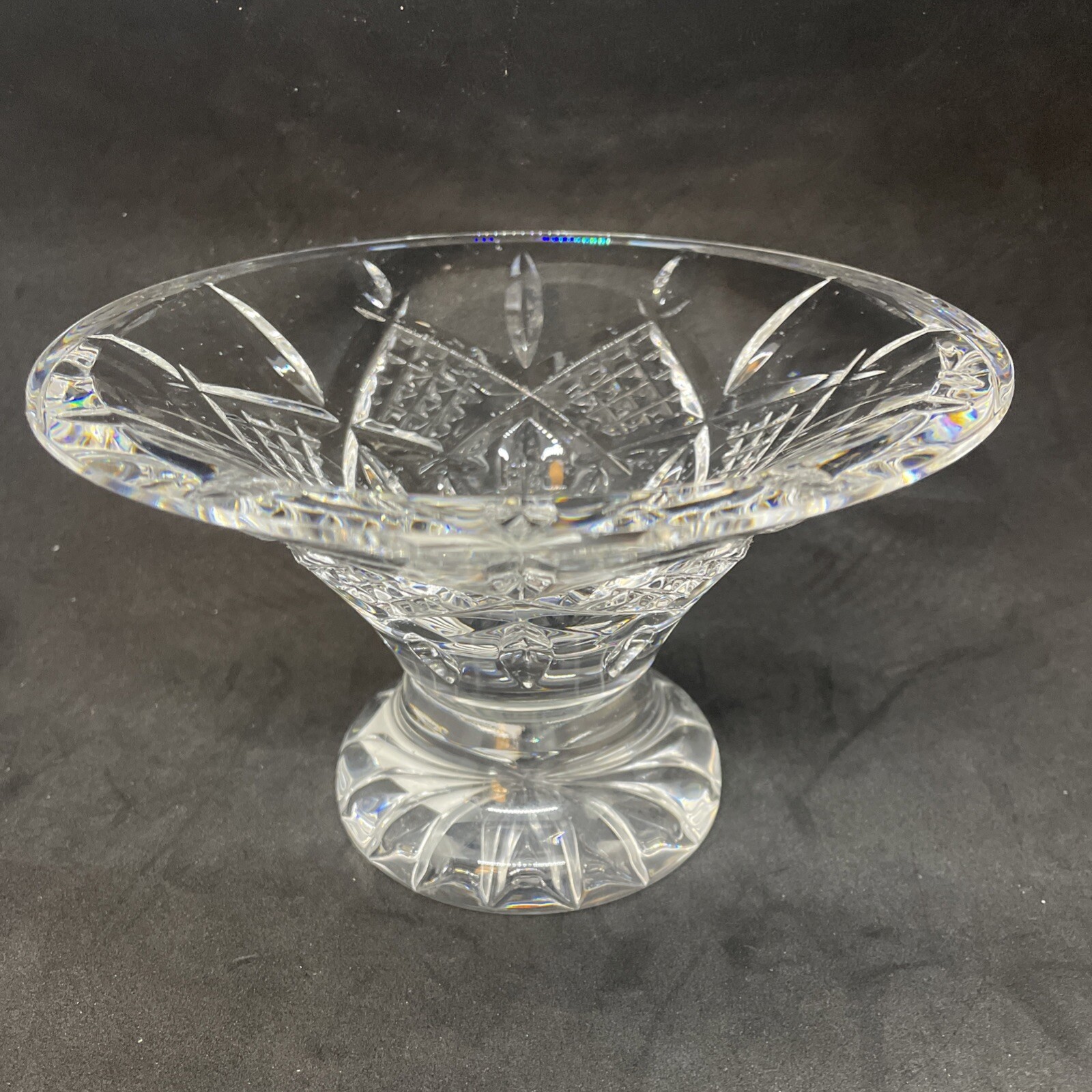 Waterford Ardmore 6 Inch Crystal Footed Candy Bowl with Acid Mark