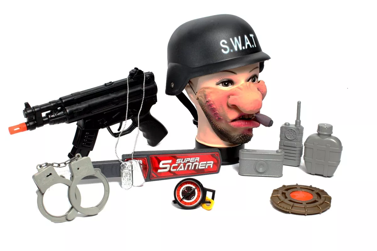 MP5 Gun Shooter Blaster Super Set Multi Accessory SWAT Bag Army