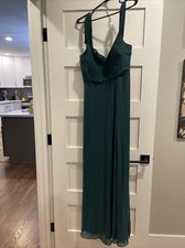 Birdy Grey Devin Convertible Dress W Slit Sz Medium Color Emerald