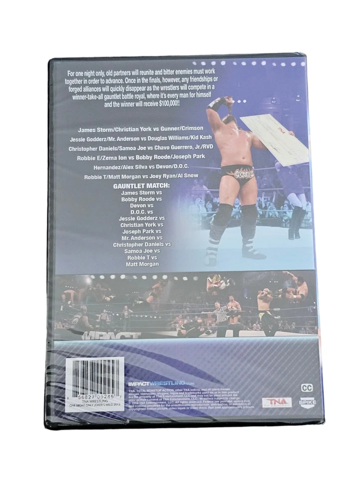 TNA Impact Wrestling One Night Only: Tag Team Tournament (DVD, 2014) Rare Sealed - Image 2 of 2