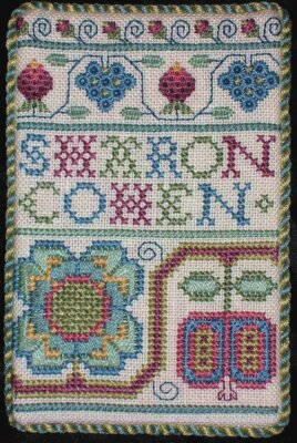 Sampler Name Tag - by Nostalgic Needle | eBay