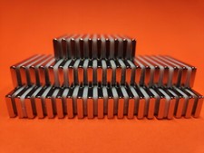 Strong 50 Piece 1.5" x 1/2" x 1/8" Neodymium Block Magnets,