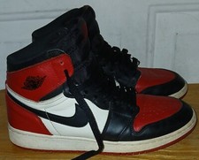 Nike Air Jordan 1 Retro High OG BG 'Bred Toe' 575441-610 Sneaker Shoes. Sz 7Y