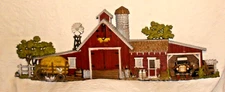 Vintage Burwood Products farm scene 46" long x 16.5" tall 1974