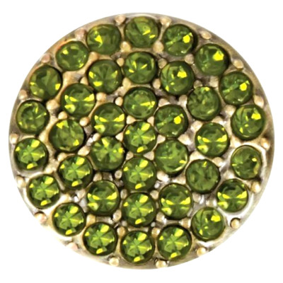 Authentic Ginger Snap Brass Ritzy Olivine Charm for Ginger Snaps Jewelry 20mm