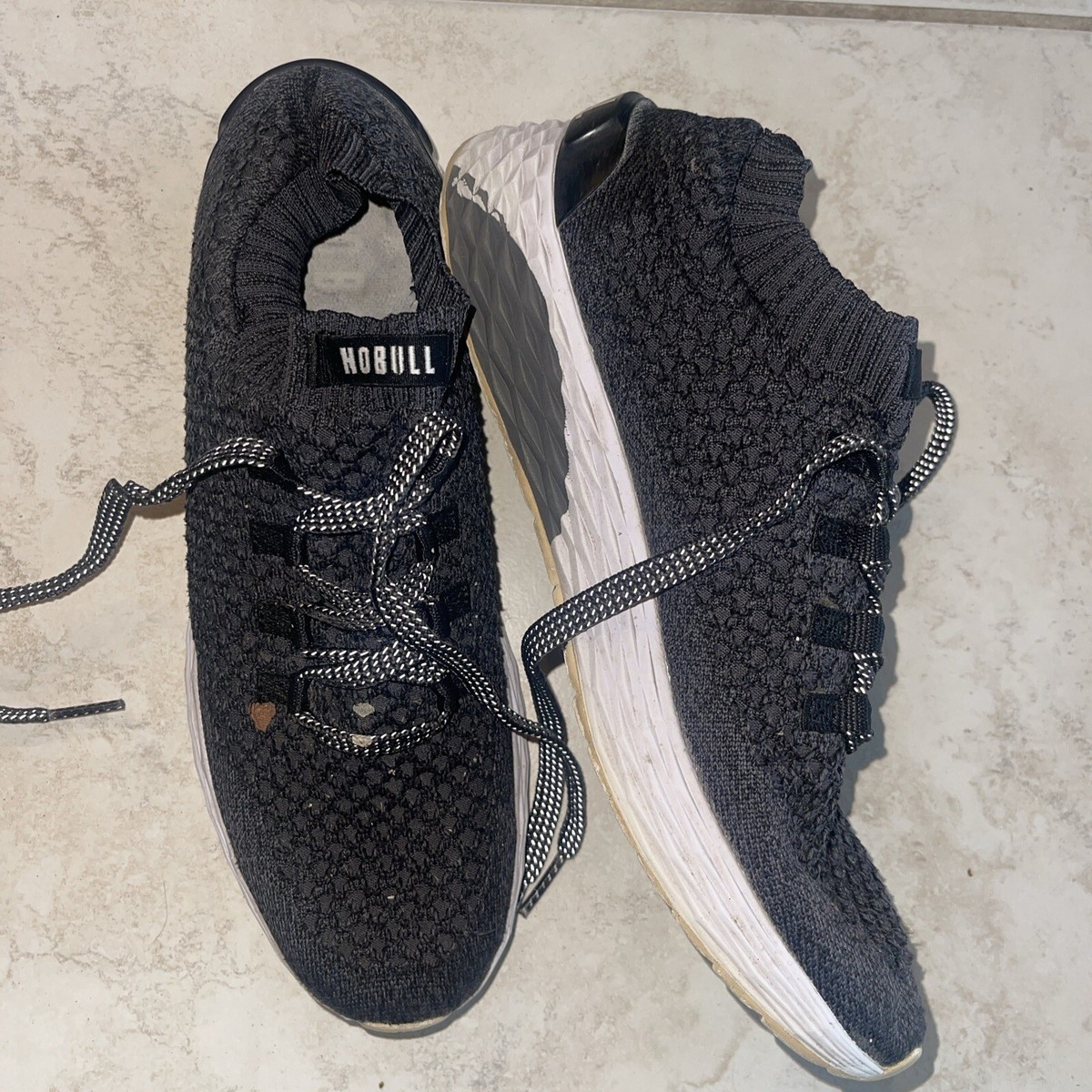 NOBULL No Bull Knit Runner Gray Shoes Running Trainers M W 13