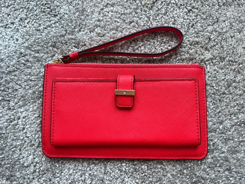 KATE SPADE NEW YORK WOMENS CAMERON STREET - ELIZA LEATHER WALLET - RED - NEW - Picture 2 of 4