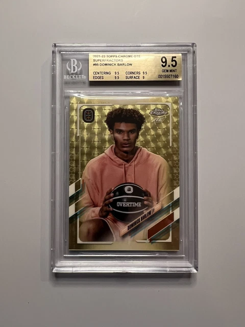 2021-22 Topps Chrome OTE Dominick Barlow Superfractor RC 1/1 BGS 9.5 GEM MINT