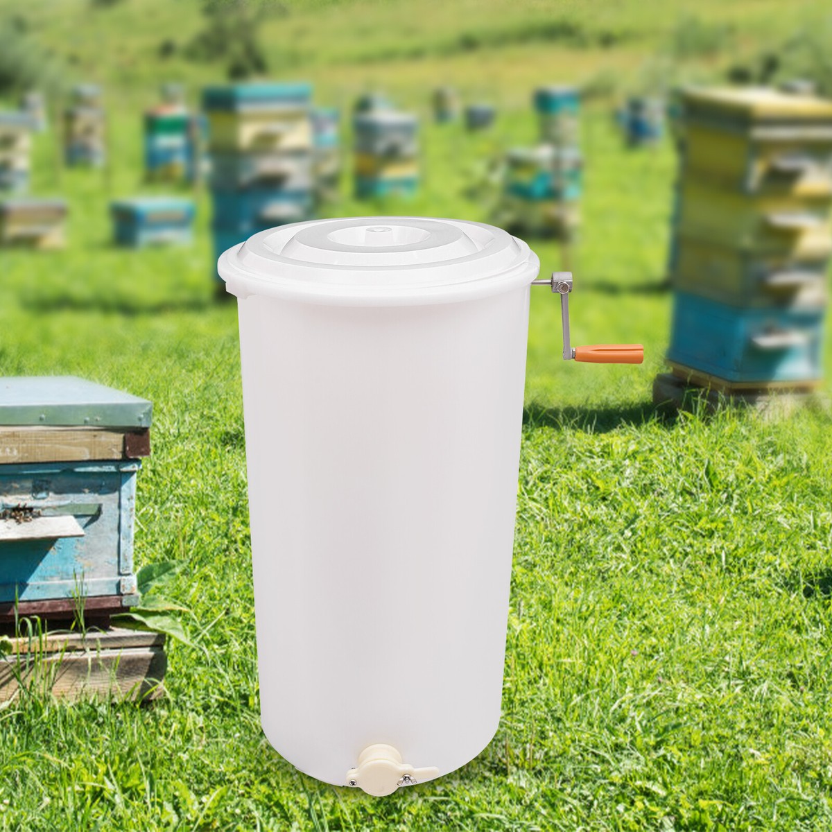 NEW!!! 2 Frame Honey Extractor Manual Use Spinner Beekeeping