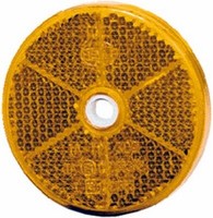 Hella 8RA 002 014-251 RüCkstrahler - Lichtscheibenfarbe: Gelb - Rund - Geschraub