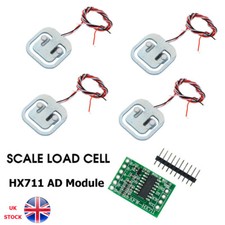 Scale Body Load Cell Resistance Strain Weight Sensor +HX711 AD Module 4x 50KG