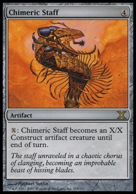 Chimeric Staff ~ Tenth Edition [ EX ] [ Magic MTG ]