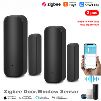 Tuya ZigBee Door Window Sensor Smart Home Wireless Door Open Close Detectors APP