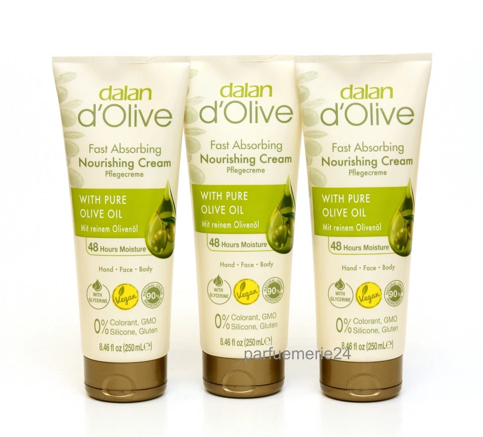dalan d'Olive Hand- und Körpercreme 3 x 250 ml NEU