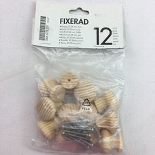 IKEA Fixerad 12 Knob 28mm Pine 566.678.09 Kitchen Cabinet Dresser Craft