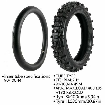 Motorcycle Tire Inner Tube 80/100 10 3.00-10in For XR CRF