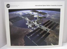 NASA International Space Station Assembly Complete 8x10 Color Photo Info
