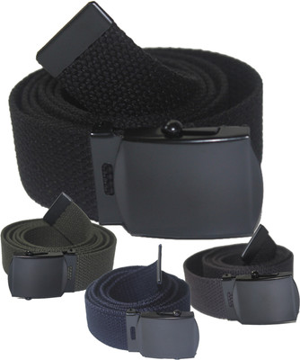 ADJUSTABLE CHILDREN CANVAS WEB SCHOOL UNIFORM BELT KIDS BOYS GIRLS BLACK BUCKLE