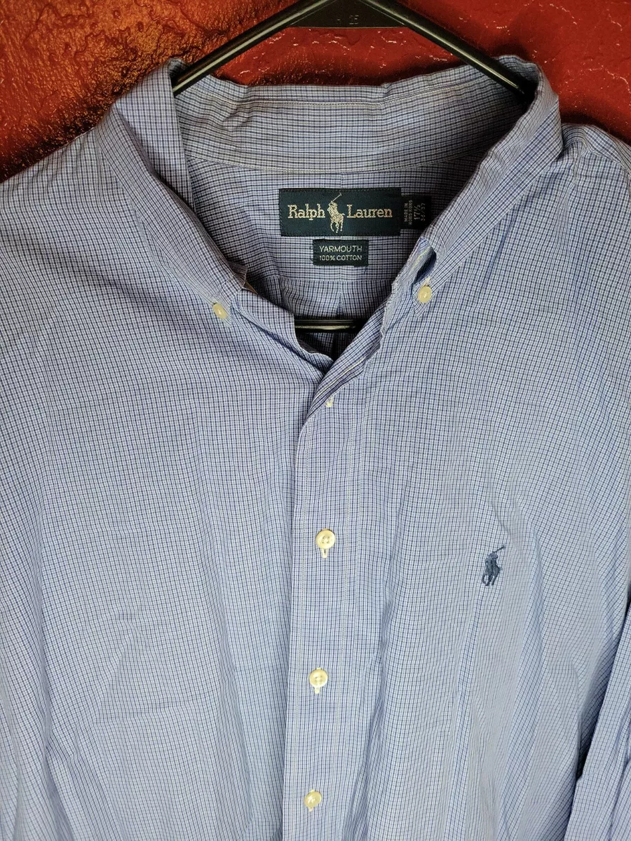 RALPH LAUREN Yarmouth LONG SLEEVE DRESS SHIRT SIZE 17 1 2 36 37