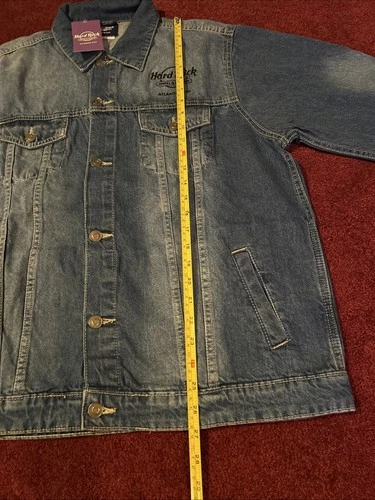 HARD ROCK CASINO Atlantic City Denim Jean Jacket BRAND NEW WITH TAGS SZ LARGE image 12