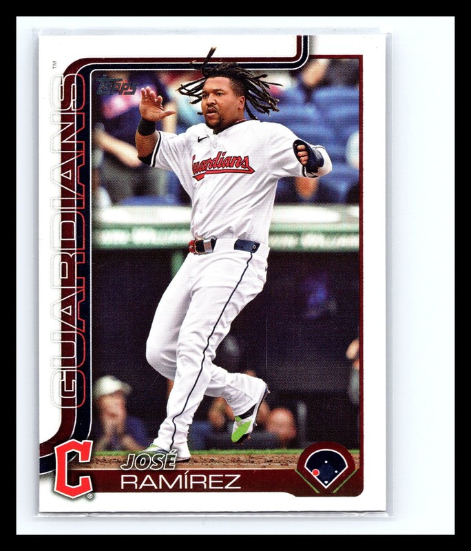 2025 Topps Series 1 - Jose Ramirez #77 Rainbow Holo Foil 