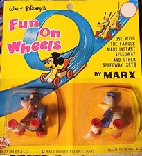 Disney Fun on Wheels by Marx vintage hong kong 1974 goofy and donald duck