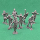 Lot of 8 Vintage Marx WWII Guns of Navarone Figures German Soldiers Gray
