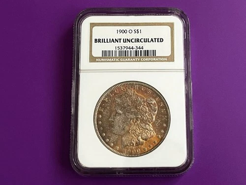 1900 ((O)) MORGAN SILVER DOLLAR CHOICE UNC BU COIN **TONING***