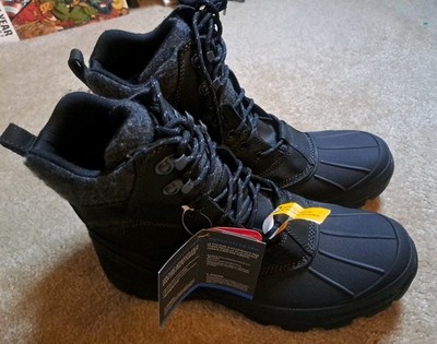 LLBean Men's Storm Chaser 4 Arctic Grip Waterproof Leather Boots Size 13 M Black