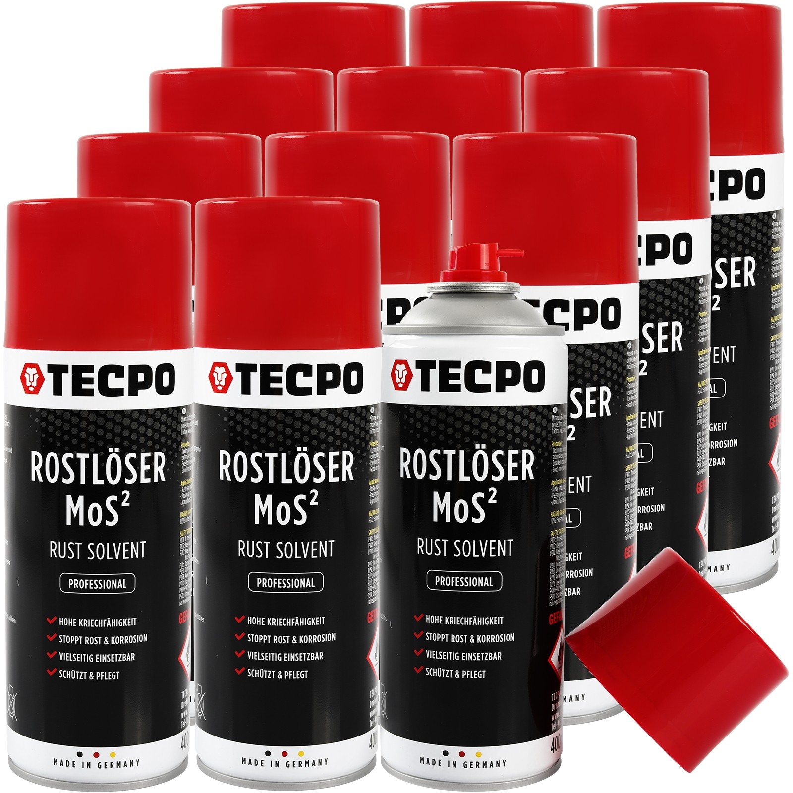 12x400 ml ROSTLÖSER MOS² ROSTSCHUTZ KRIECHÖL KORROSIONSSCHUTZ MULTIFUNKTIONSÖL