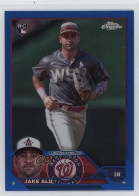2023 Topps Chrome Update Blue Refractor 94/150 Jake Alu #USC65 Rookie RC pe8