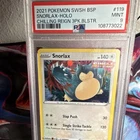 Snorlax SWSH119 Promo Holo PSA 9 SWSH Sword & Shield English Pokémon TCG