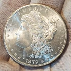 * 1879 S * BU MS++ BRIGHT FROSTY WHITE LUSTER BOMB MORGAN SILVER DOLLAR #W18
