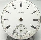 Antique ELGIN GRADE 287, 7j 18s POCKET WATCH MOVEMENT Parts or repair