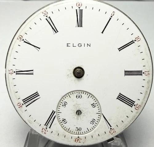 Antique ELGIN GRADE 287, 7j 18s POCKET WATCH MOVEMENT Parts or repair