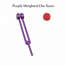    PURPLE Weighted OM Ohm Tuning Fork Cosmic OM  136.10 Hz  Heart Chakra