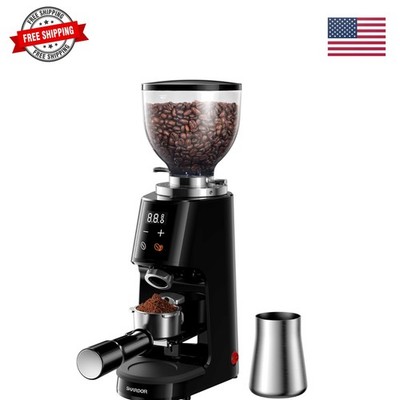 Professional 64mm Burr Coffee Grinder with 100 Grind Settings and All-Metal C...