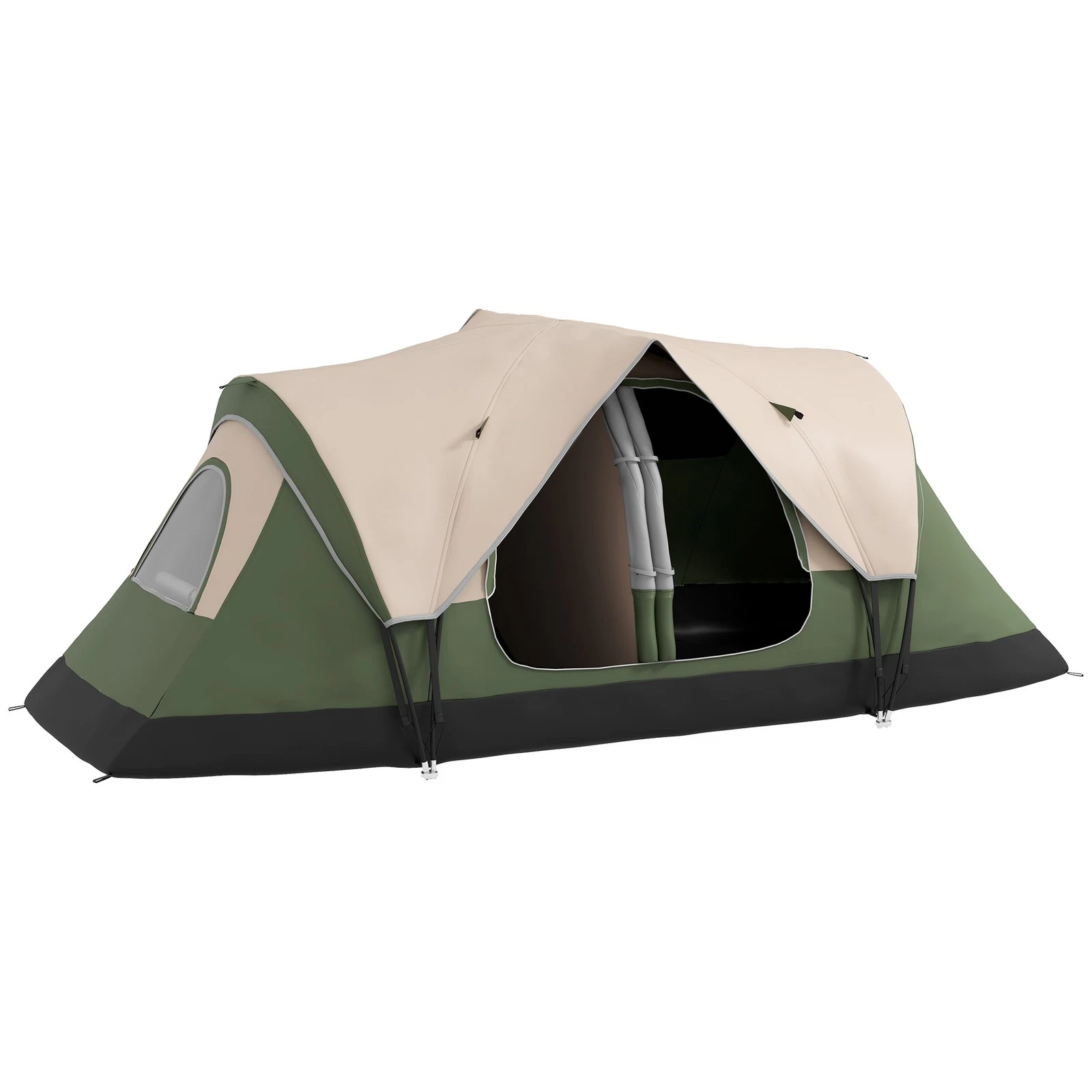 Outsunny 2 Room Camping Tent with Waterproof Rainfly & Screen Panels Dark Green
Opens in a new windo