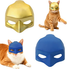 2 pcs Cat Mask, Cat Bat Hat Costume for Cosplay, Funny Cats Eye-mask for Pet Par