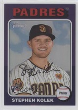 2024 Heritage High Number SP Hot Box Chrome Purple Refractor Stephen Kolek s3g