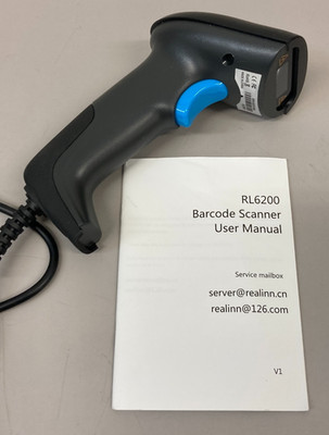 REALINN USB 2D QR Barcode Scanner Wired, Automatic Handheld Code Reader - NEW
