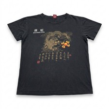 3XL VTG Shenzhen China Souvenir Dragon T-Shirt  Black Gold Graphic Cotton