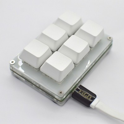 6 Keys HID Customize USB Programmable Mechanical Keyboard Macro Keypad Shortcut