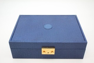 Rolex Blue Pearlmaster orologio e scatola gioielli ref. 51.00.12 SOLO SCATOLA