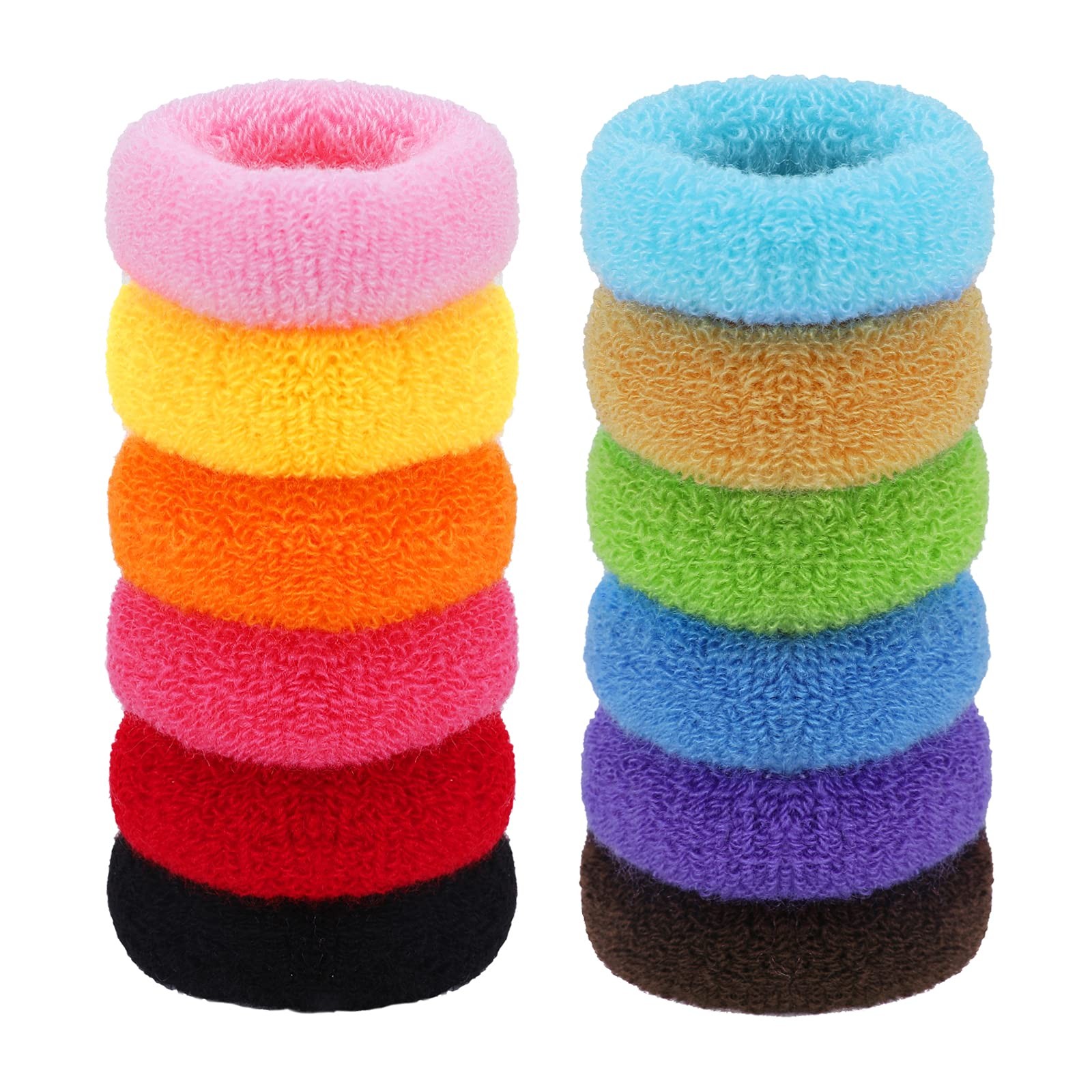 Élastiques pour cheveux épais lot de 12 grand format anti-glisse