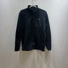 Under Armour Specialist Pullover Men XL Black Henley 1/4 Snap Loose Coldgear