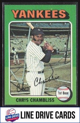 1975 Topps #585 Chris Chambliss New York Yankees EX