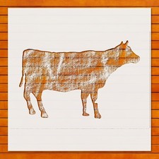 Reusable Cow Silhouette Stencil Template for DIY Crafts  Wall Art - StencilAir