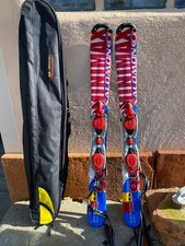Mini Ski Snowblades SALOMON Minimax 99.9 Cms + Waxed Bag Ready To Ski
